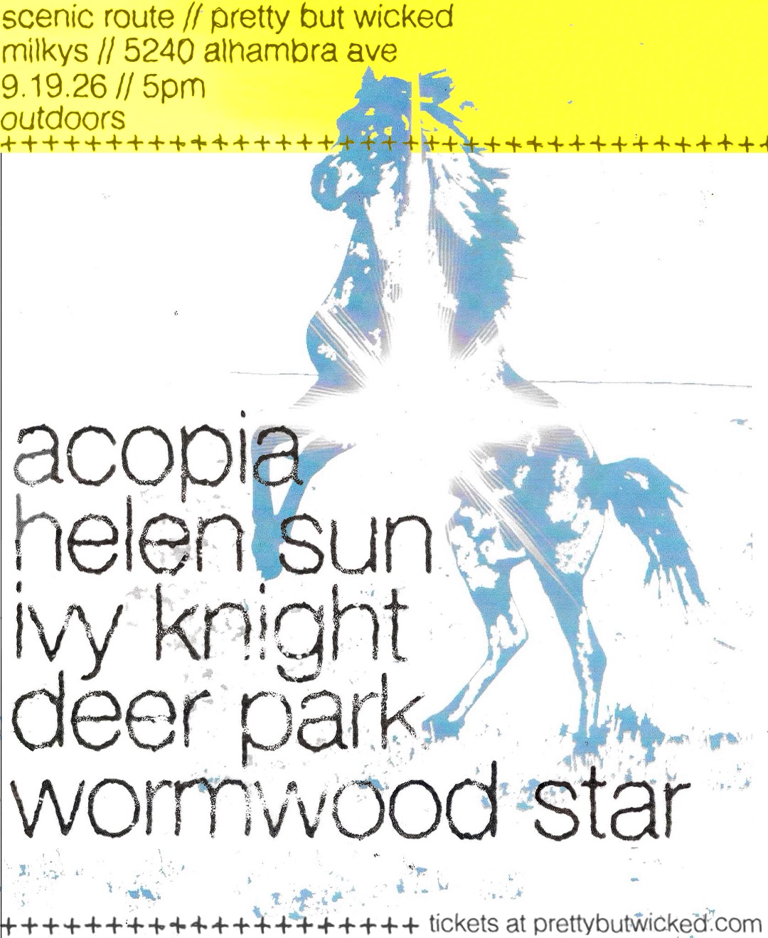 Scenic Route w/ Acopia, Helen Sun, Ivy Knight, Deer Park, Wormwood Star